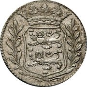 Netherlands Duit Sprigs 1741 KM# 125a coin obverse Netherlands Duit Sprigs 1741 KM# 125a coin obverse