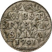 Netherlands Duit Sprigs 1741 KM# 125a WEST FRISIA 1741 coin reverse Netherlands Duit Sprigs 1741 KM# 125a WEST FRISIA 1741 coin reverse