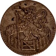 Netherlands Duit 1746 KM# 80a Holland Province Standard Coinage coin obverse Netherlands Duit 1746 KM# 80a Holland Province Standard Coinage coin obverse