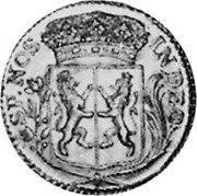 Netherlands Duit Crowned arms of Gelderland 1752 KM# 83 IN DEO SP NOS coin obverse Netherlands Duit Crowned arms of Gelderland 1752 KM# 83 IN DEO SP NOS coin obverse