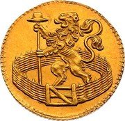 Netherlands Duit Standing Lion 1763 KM# 80c HOL LAN DIA 1763 coin obverse Netherlands Duit Standing Lion 1763 KM# 80c HOL LAN DIA 1763 coin obverse