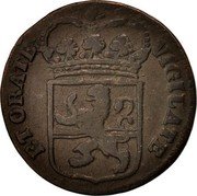 Netherlands Duit Overyssel 1767 Eagle KM# 90 VIGILATE ETORATE coin obverse Netherlands Duit Overyssel 1767 Eagle KM# 90 VIGILATE ETORATE coin obverse