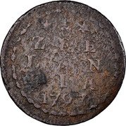 Netherlands Duit Zeeland Province Crowned Arms 1797/6 KM# 105 ZEE LAN DIA 1792 coin reverse Netherlands Duit Zeeland Province Crowned Arms 1797/6 KM# 105 ZEE LAN DIA 1792 coin reverse