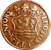 Netherlands Duit KM# 81b Zeelandia Province Standard Coinage LUCTOR ET EMERGO coin obverse Netherlands Duit KM# 81b Zeelandia Province Standard Coinage LUCTOR ET EMERGO coin obverse