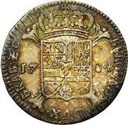 Netherlands Escalin Philip V 1704 KM# 119.3 BURGUND DUX BRAB Z C 1704 coin reverse Netherlands Escalin Philip V 1704 KM# 119.3 BURGUND DUX BRAB Z C 1704 coin reverse