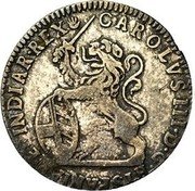 Netherlands Escalin Carlos III Archduke 1710 Hand KM# 157 CAROLVS III G D HISPANIAR ET INDIAR REX coin obverse Netherlands Escalin Carlos III Archduke 1710 Hand KM# 157 CAROLVS III G D HISPANIAR ET INDIAR REX coin obverse