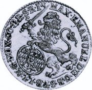 Netherlands Escalin Maximilian Emmanuel II of Bavaria 1713 KM# 28 MAX EMANUEL D G U B S P B L L G DUX CO PR S R I coin reverse Netherlands Escalin Maximilian Emmanuel II of Bavaria 1713 KM# 28 MAX EMANUEL D G U B S P B L L G DUX CO PR S R I coin reverse