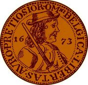 Netherlands Florijn Pattern 1673 KM# Pn11 BELGICA LIBERTAS AVRO PRETIOSIOR OMNI coin reverse Netherlands Florijn Pattern 1673 KM# Pn11 BELGICA LIBERTAS AVRO PRETIOSIOR OMNI coin reverse