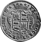 Netherlands Florijn Piedfort 1680 KM# P12 FLOR ARG CIVI IMP CAMPEN 28 coin obverse