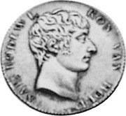 Netherlands Florin Louis Napoleon 1807 KM# 29 NAP. LODEW. I. KON. VAN HOLL coin obverse