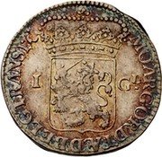 Netherlands Gulden 1735 Crane Crane After TRANSI KM# 63.2 Overijssel Province Standard Coinage I GL MO ARG ORD FAED BELG TRANSI coin obverse Netherlands Gulden 1735 Crane Crane After TRANSI KM# 63.2 Overijssel Province Standard Coinage I GL MO ARG ORD FAED BELG TRANSI coin obverse