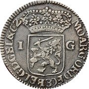 Netherlands Gulden 1736 Horse on mountain KM# 65.5 Gelderland Province Standart Coinage MO ARG ORD FOE BELG D GEL & CZ 1 G coin obverse Netherlands Gulden 1736 Horse on mountain KM# 65.5 Gelderland Province Standart Coinage MO ARG ORD FOE BELG D GEL & CZ 1 G coin obverse