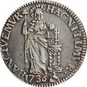 Netherlands Gulden 1736 Horse on mountain KM# 65.5 Gelderland Province Standart Coinage HANCTVEMVR HAC NITIMVR 1736 coin reverse Netherlands Gulden 1736 Horse on mountain KM# 65.5 Gelderland Province Standart Coinage HANCTVEMVR HAC NITIMVR 1736 coin reverse