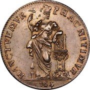 Netherlands Gulden 1763 Knotted tree KM# 65.6 Gelderland Province Standart Coinage HAC NITIMVR - HANC TVEMVR 1763 coin reverse Netherlands Gulden 1763 Knotted tree KM# 65.6 Gelderland Province Standart Coinage HAC NITIMVR - HANC TVEMVR 1763 coin reverse