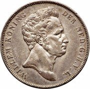 Netherlands Gulden Willem I 1840 Fleur de lis KM# 65 WILLEM KONING DER NED.G.H.V.L. J.P.SCHOUBERG F. coin obverse Netherlands Gulden Willem I 1840 Fleur de lis KM# 65 WILLEM KONING DER NED.G.H.V.L. J.P.SCHOUBERG F. coin obverse