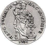 Netherlands Gulden Batavian Republic Standing Figure 1795 KM# 2.4 HAC NITIMVR HANC TVEMVR 1798 coin reverse Netherlands Gulden Batavian Republic Standing Figure 1795 KM# 2.4 HAC NITIMVR HANC TVEMVR 1798 coin reverse