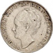 Netherlands Gulden Wilhelmina 1944 P acorn privy mark, 'P' above 'EN' KM# 161.2 WILHELMINA KONINGIN DER NEDERLANDEN coin obverse Netherlands Gulden Wilhelmina 1944 P acorn privy mark, 'P' above 'EN' KM# 161.2 WILHELMINA KONINGIN DER NEDERLANDEN coin obverse