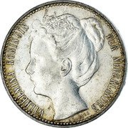 Netherlands Gulden Wilhelmina I 1901 Halberd KM# 122.1 WILHELMINA KONINGIN DER NEDERLANDEN coin obverse Netherlands Gulden Wilhelmina I 1901 Halberd KM# 122.1 WILHELMINA KONINGIN DER NEDERLANDEN coin obverse
