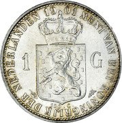 Netherlands Gulden Wilhelmina I 1901 Halberd KM# 122.1 MUNT VAN HET KONINKRIJK DER NEDERLANDEN 1901 100 C. 1898 coin reverse Netherlands Gulden Wilhelmina I 1901 Halberd KM# 122.1 MUNT VAN HET KONINKRIJK DER NEDERLANDEN 1901 100 C. 1898 coin reverse