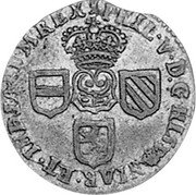 Netherlands Liard Philip V 1710 KM# 12 PHIL V D G HISPANIAR ET ...REX coin obverse Netherlands Liard Philip V 1710 KM# 12 PHIL V D G HISPANIAR ET ...REX coin obverse