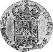 Netherlands Liard Philip V 1710 KM# 12 DVX BVRGVND ET BRABANT Z 1710 coin reverse Netherlands Liard Philip V 1710 KM# 12 DVX BVRGVND ET BRABANT Z 1710 coin reverse