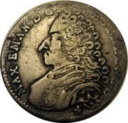 Netherlands Liard Maximilian Emanuel of Bavaria 1713 KM# 26 MAX EMAN DG UB SP B L L&G D coin obverse