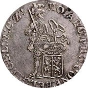 Netherlands Rijksdaalder Batavian Republic 1801 KM# 10.1 MO ARG PRO CONF BELG D GEL & C Z coin obverse Netherlands Rijksdaalder Batavian Republic 1801 KM# 10.1 MO ARG PRO CONF BELG D GEL & C Z coin obverse