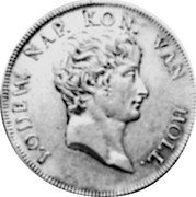 Netherlands Rijksdaalder Louis Napoleon 1809 KM# 36 LODEW. NAP. KON. VAN HOLL coin obverse Netherlands Rijksdaalder Louis Napoleon 1809 KM# 36 LODEW. NAP. KON. VAN HOLL coin obverse