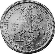 Netherlands Silver Rider (Piedfort) KM# P13 MO NO ARG CON FOE BELG PRO HOLO coin obverse