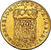 Netherlands Souverain D'or Maximilian Emmanuel of Bavaria 1712 KM# 25 C. P. R. S. R. I. A. EL. & VIC. L. L. C. F. H. &. N. M. S. R. I. D. MECH . coin reverse Netherlands Souverain D'or Maximilian Emmanuel of Bavaria 1712 KM# 25 C. P. R. S. R. I. A. EL. & VIC. L. L. C. F. H. &. N. M. S. R. I. D. MECH . coin reverse