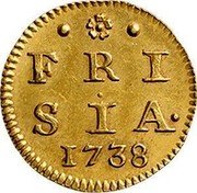 Netherlands Stuiver 1738 KM# 42a Friesland Province Standard Coinage FRI SIA 1738 coin reverse