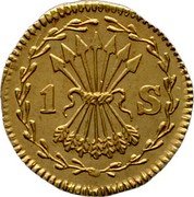 Netherlands Stuiver 1738 Turnip KM# 120a West Friesland Province Standard Coinage 1 S coin obverse Netherlands Stuiver 1738 Turnip KM# 120a West Friesland Province Standard Coinage 1 S coin obverse