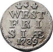 Netherlands Stuiver Bezemstuiver 1739 Turnip KM# 120 WEST FRI SIAE 1739 coin reverse Netherlands Stuiver Bezemstuiver 1739 Turnip KM# 120 WEST FRI SIAE 1739 coin reverse