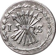 Netherlands Stuiver Bezemstuiver 1760 0.9 gram examples known to exist KM# 95 ZEE LAN DIA 1769 coin obverse Netherlands Stuiver Bezemstuiver 1760 0.9 gram examples known to exist KM# 95 ZEE LAN DIA 1769 coin obverse