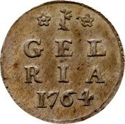 Netherlands Stuiver Bezemstuiver 1764 KM# 82 GEL RIA 1764 coin reverse Netherlands Stuiver Bezemstuiver 1764 KM# 82 GEL RIA 1764 coin reverse