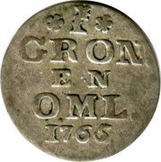 Netherlands Stuiver Bezemstuiver 1765 Knotted tree KM# 55 GRON E N OML 1765 coin reverse Netherlands Stuiver Bezemstuiver 1765 Knotted tree KM# 55 GRON E N OML 1765 coin reverse