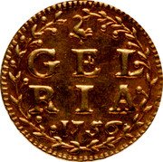 Netherlands Stuiver KM# 82c Gelderland Province Standart Coinage coin reverse