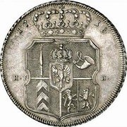 Netherlands Thaler 1718 HF H KM# 200 Prussian Gelderland Standard Coinage 17 18 H F H coin reverse