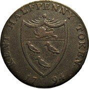 UK 1/2 Penny (Kent - Lamberhurst. I. Gibbs) KENT HALFPENNY TOKEN 17 94 coin reverse UK 1/2 Penny (Kent - Lamberhurst. I. Gibbs) KENT HALFPENNY TOKEN 17 94 coin reverse