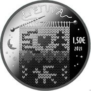 Lithuania 1.50 Euro Egle - The Queen of snakes 2021 (ʟM) LIETUVA 1,5 € 2021 coin obverse Lithuania 1.50 Euro Egle - The Queen of snakes 2021 (ʟM) LIETUVA 1,5 € 2021 coin obverse