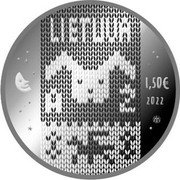 Lithuania 1.50 Euro Zuikis Puikis 2022 LIETUVA 1.50 € 2022 LMK coin obverse Lithuania 1.50 Euro Zuikis Puikis 2022 LIETUVA 1.50 € 2022 LMK coin obverse