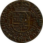 Netherlands 1 Braspenning (Philip IV) PHIL IIII D G REX HISP INDIAR coin obverse
