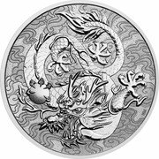 Australia 1 Dollar Chinese Myths and Legends Dragon 2021 P  coin reverse Australia 1 Dollar Chinese Myths and Legends Dragon 2021 P  coin reverse