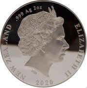 New Zealand 1 Dollar (WWII 75 Years Remembrance) RB 2020 ELIZABETH II NEW ZEALAND .999 AG 2 OZ coin obverse New Zealand 1 Dollar (WWII 75 Years Remembrance) RB 2020 ELIZABETH II NEW ZEALAND .999 AG 2 OZ coin obverse