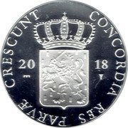 Netherlands 1 ducat (Drenthe) CONCORDIA RES PARVÆ CRESCUNT 20 18 coin obverse Netherlands 1 ducat (Drenthe) CONCORDIA RES PARVÆ CRESCUNT 20 18 coin obverse