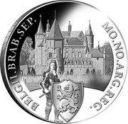 Netherlands 1 Ducat Dutch Castles. Heeswijk Castle 2020 MO NO ARG REG BELGII BRAB SEP coin reverse Netherlands 1 Ducat Dutch Castles. Heeswijk Castle 2020 MO NO ARG REG BELGII BRAB SEP coin reverse