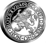 Netherlands 1 Ducat (Lion Dollar Restrike - Piedfort) CONFIDENS DNO NON MOVETVR 2020 coin obverse Netherlands 1 Ducat (Lion Dollar Restrike - Piedfort) CONFIDENS DNO NON MOVETVR 2020 coin obverse