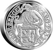 Netherlands 1 Ducat (Lion Dollar Restrike -Piedfort) MO ARG PRO CO NFOE BEL GEL coin reverse Netherlands 1 Ducat (Lion Dollar Restrike -Piedfort) MO ARG PRO CO NFOE BEL GEL coin reverse