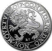 Netherlands 1 Ducat (Lion Dollar Restrike Utrecht) ONFIDENS DNO 9999 NON MOVETVR2017 coin obverse Netherlands 1 Ducat (Lion Dollar Restrike Utrecht) ONFIDENS DNO 9999 NON MOVETVR2017 coin obverse