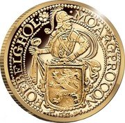 Netherlands 1 Ducat (Restrike) MON ARG PRO CON FOE BELG HOLA coin reverse Netherlands 1 Ducat (Restrike) MON ARG PRO CON FOE BELG HOLA coin reverse